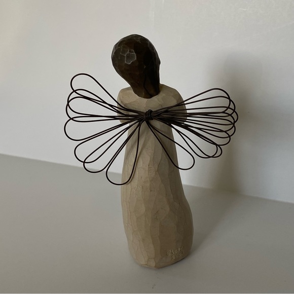 Willow Tree “Loving Angel" DEMDACO 2002 Susan Lordi Figurine Angelic Flower EUC - Picture 6 of 11